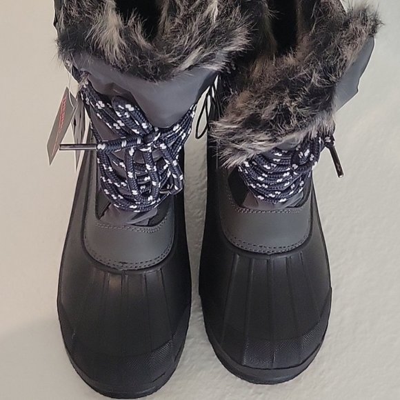 Women's Snow Boots Warm Insulated Faux Fur Lined Waterproof Mid-Calf Winter Boot - Picture 5 of 7